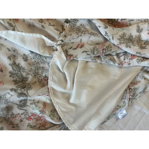 Frye Button Down Floral Midi Dress XL Cottage Core Prairie Folk Garden Pattern - Picture 8 of 12